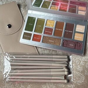 Brand New Elf x Chipotle Mexican Eyeshadow Palette & 10-Piece Brush Set w/ Pouch